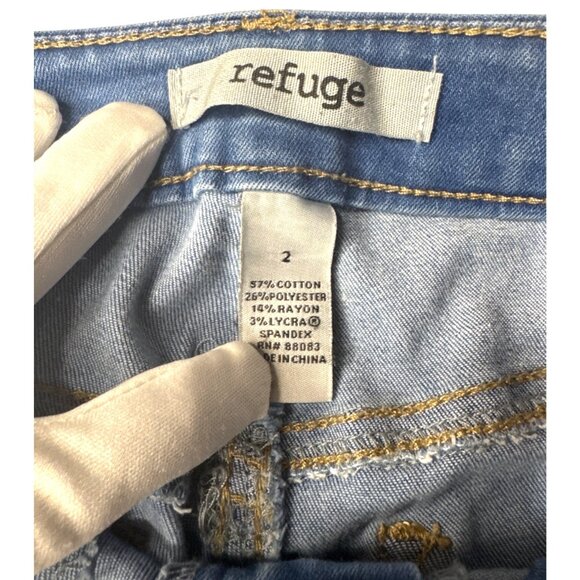 Refuge Womens Light Wash Straight Leg Jeans Size 2 - Picture 4 of 7